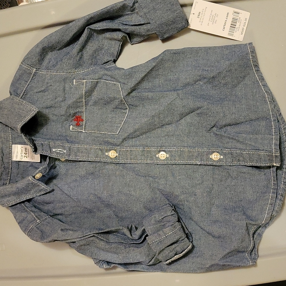 Toddler button up